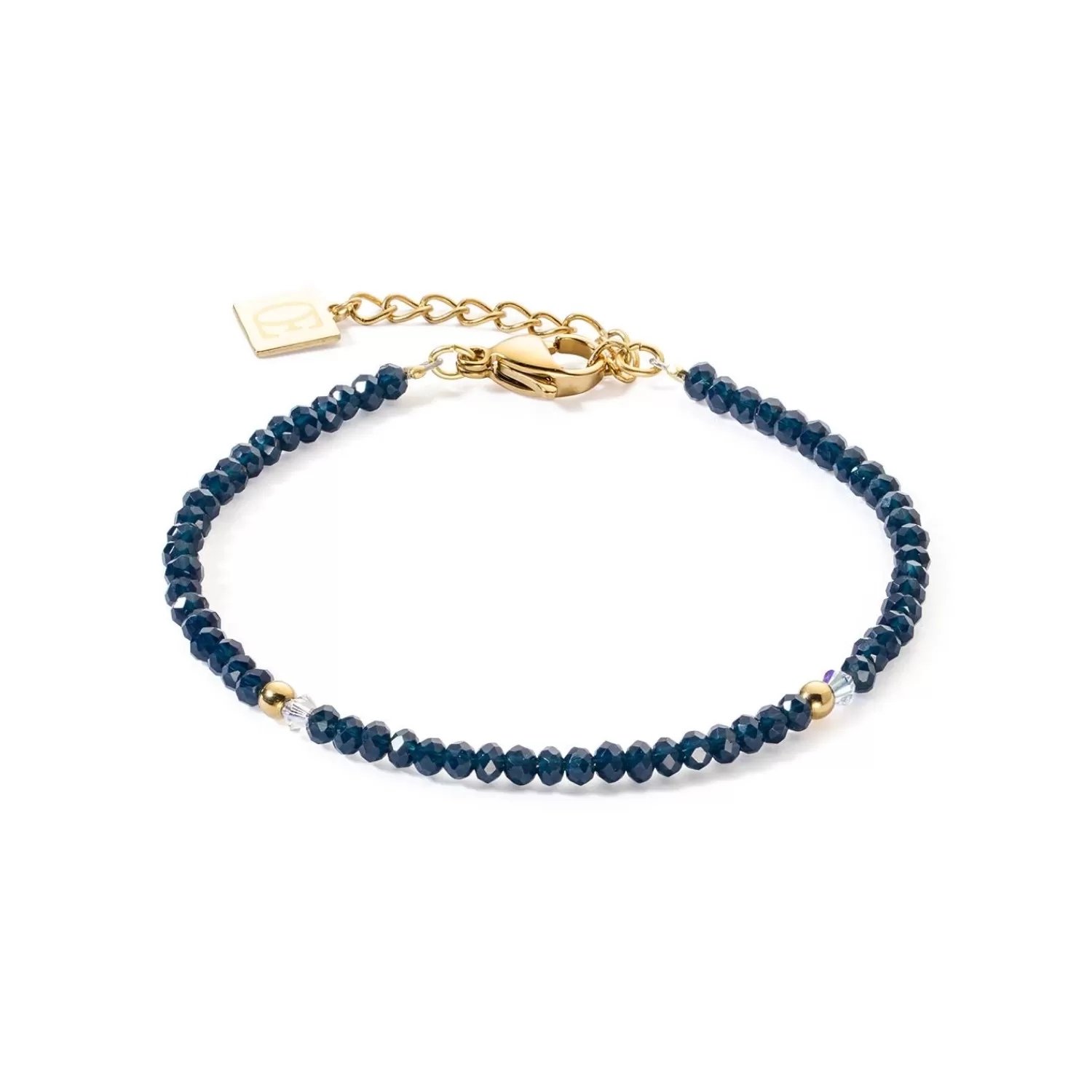 COEUR DE LION Armband Little Twinkle Gold-Dunkelblau- Kristallarmbänder