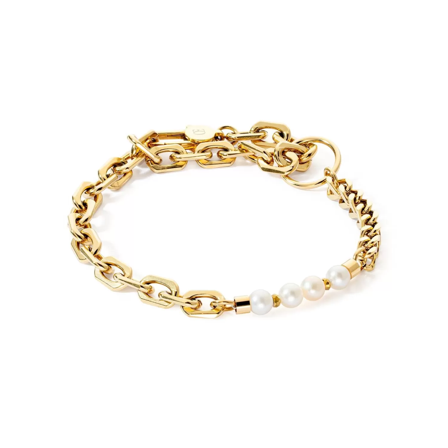 COEUR DE LION Armband Shape Shifter Süßwasserperlen Gold- Perlenarmbänder