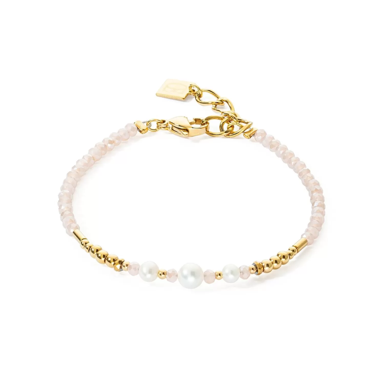 COEUR DE LION Armband Tropfen Süßwasserperlen Gold- Perlenarmbänder