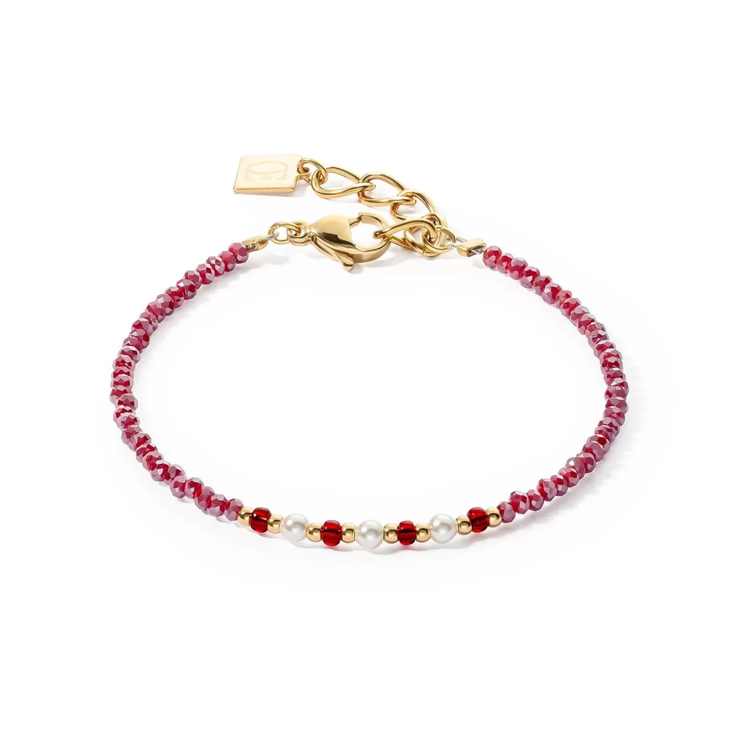 COEUR DE LION Armband Twinkle Princess Gold-Rot- Kristallarmbänder