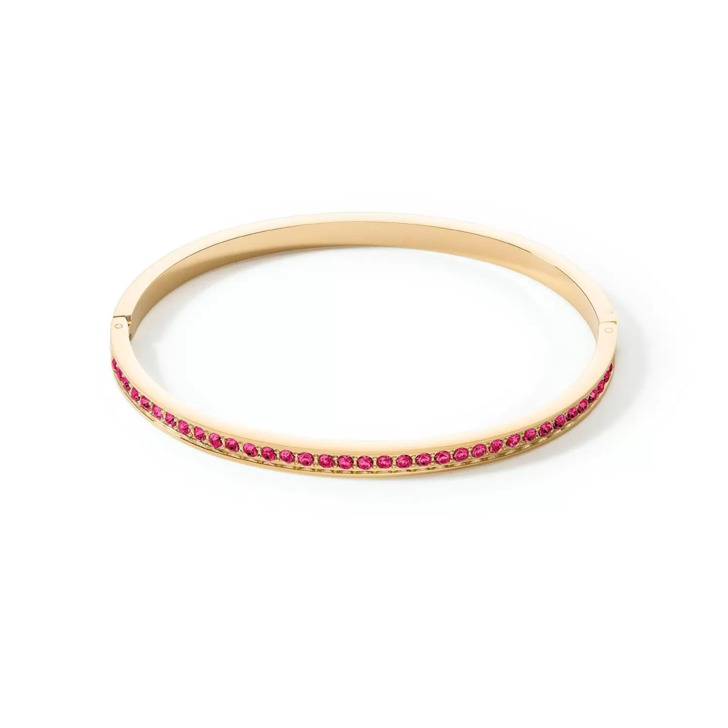 COEUR DE LION Armreif Edelstahl & Kristalle Gold Pink 17- Armreifen