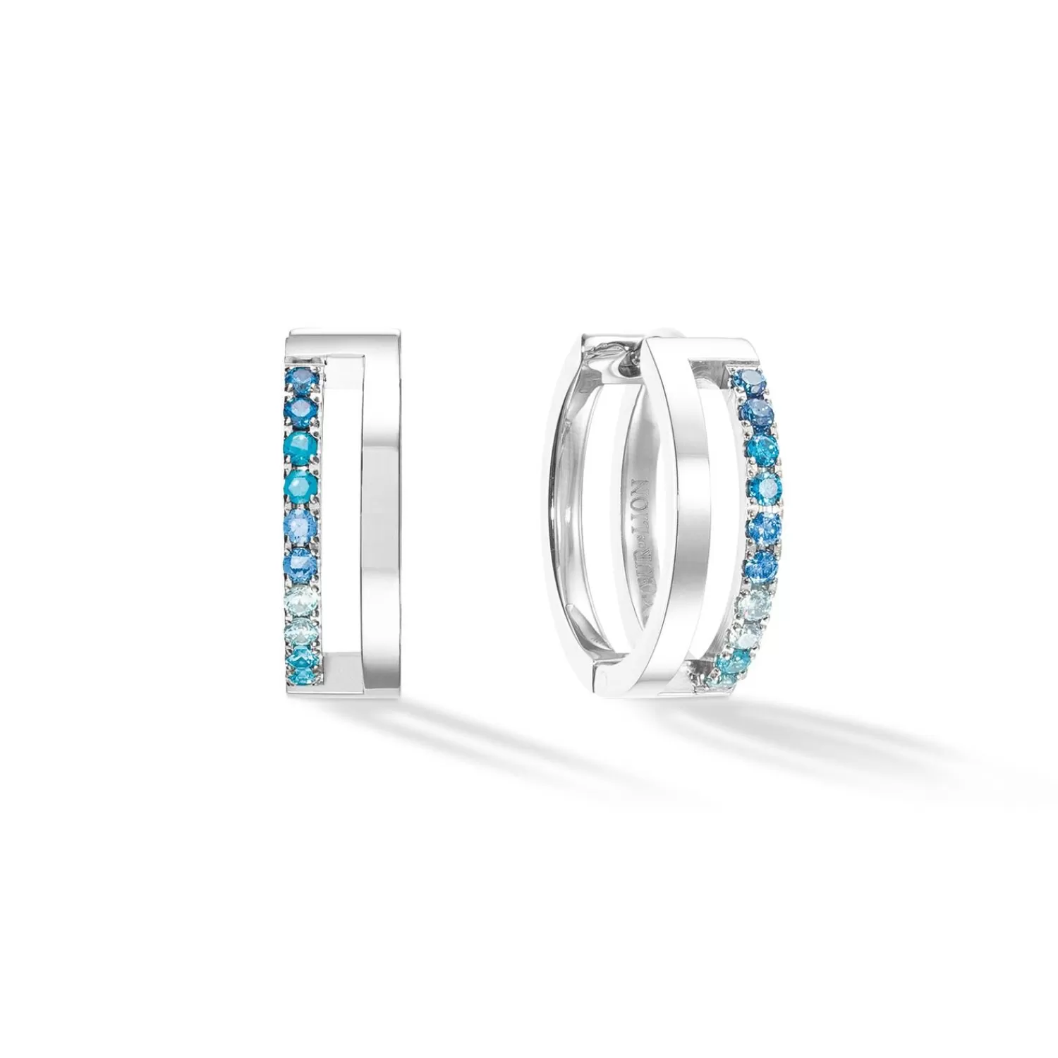 COEUR DE LION Eternal Unity Hoops Silber-Blau- Coeur Essentials