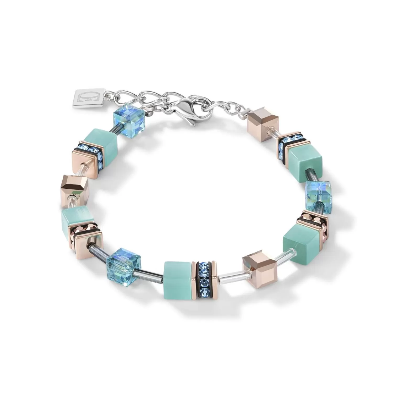 COEUR DE LION Geocube® Armband Aqua- Geocube® Tone&In&Tone