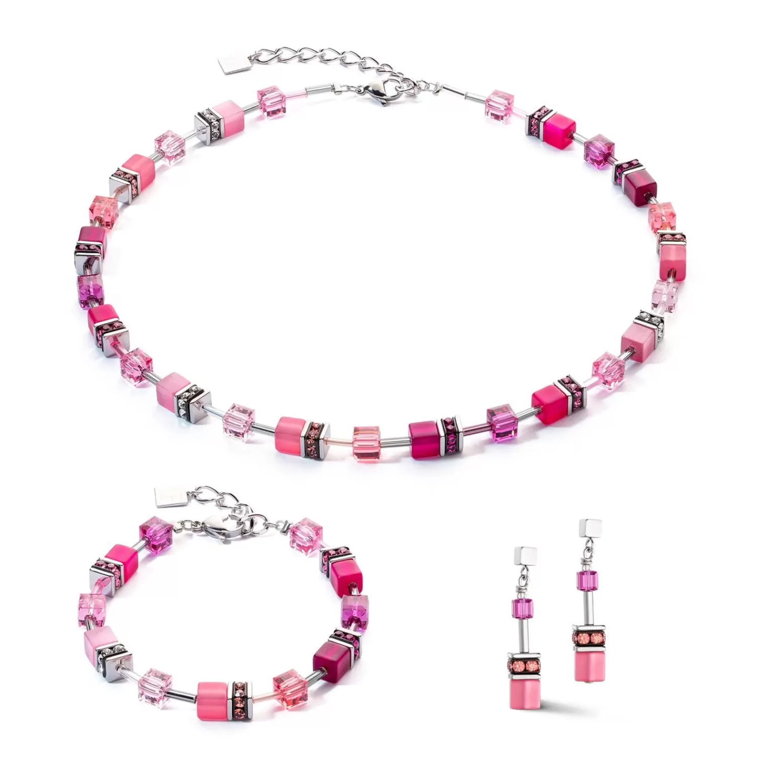 COEUR DE LION Geocube® Iconic Armband Viva Magenta- Mix&And&Match-Armbänder