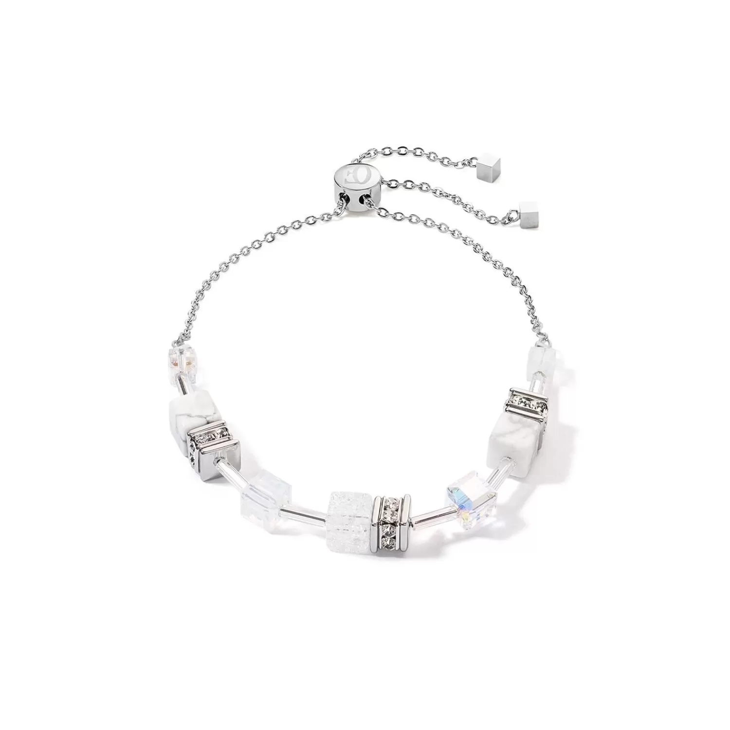 COEUR DE LION Geocube® Iconic Nature Kettenarmband Weiß- Hochzeit