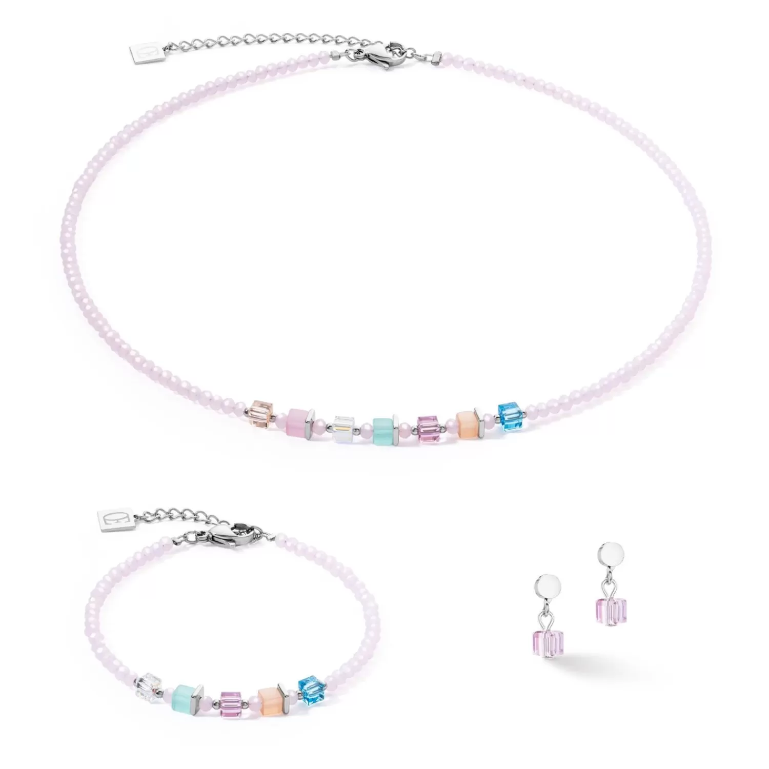 COEUR DE LION Joyful Colors Ohrringe Rosa Mehrfarbig- Fröhliche Farben
