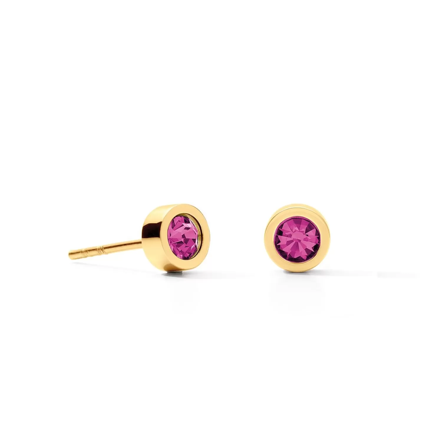 COEUR DE LION Ohrringe Sparkling Dots Gold-Rosa- Ohrstecker