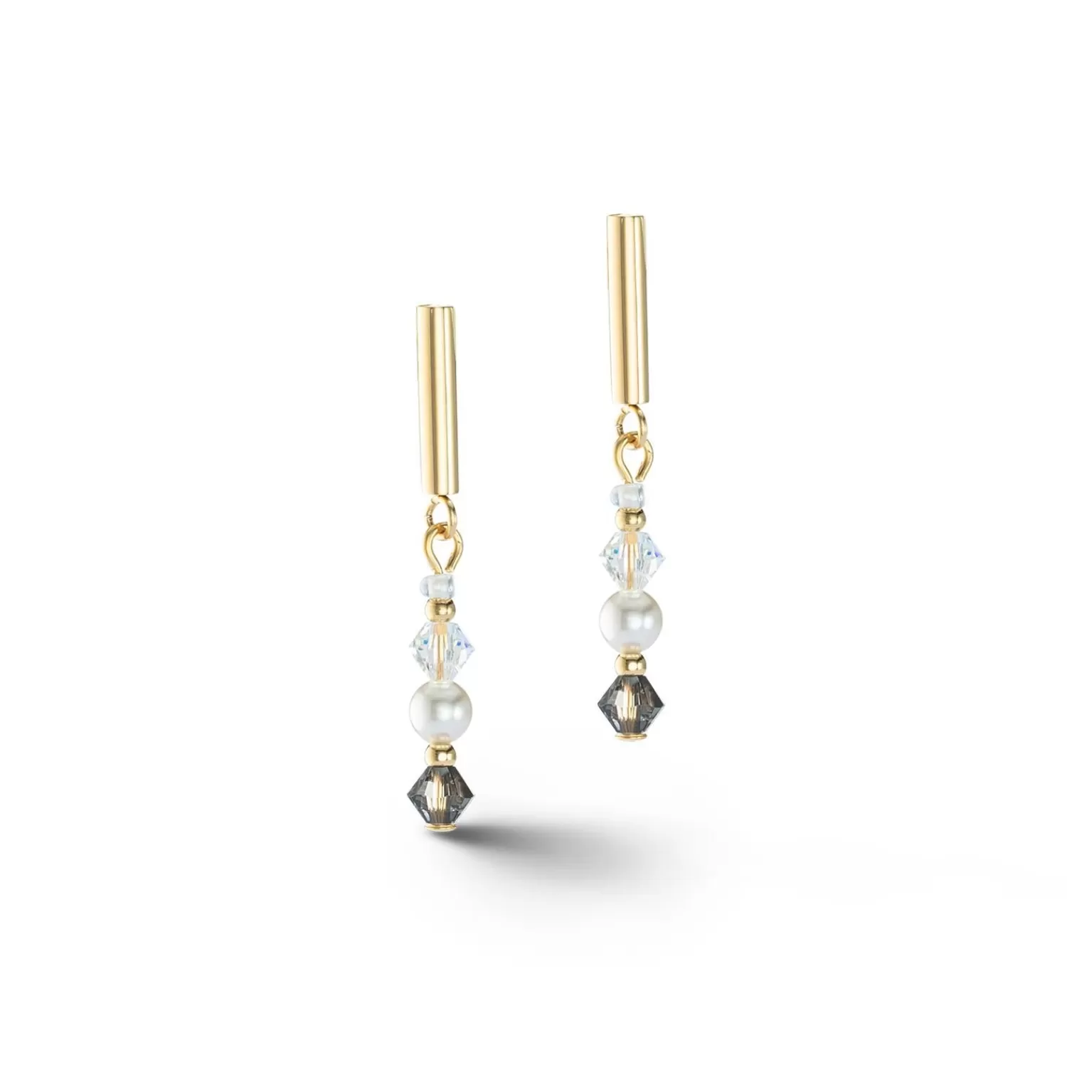 COEUR DE LION Princess Pearls Ohrringe in Grau-Kristall- Ohrstecker