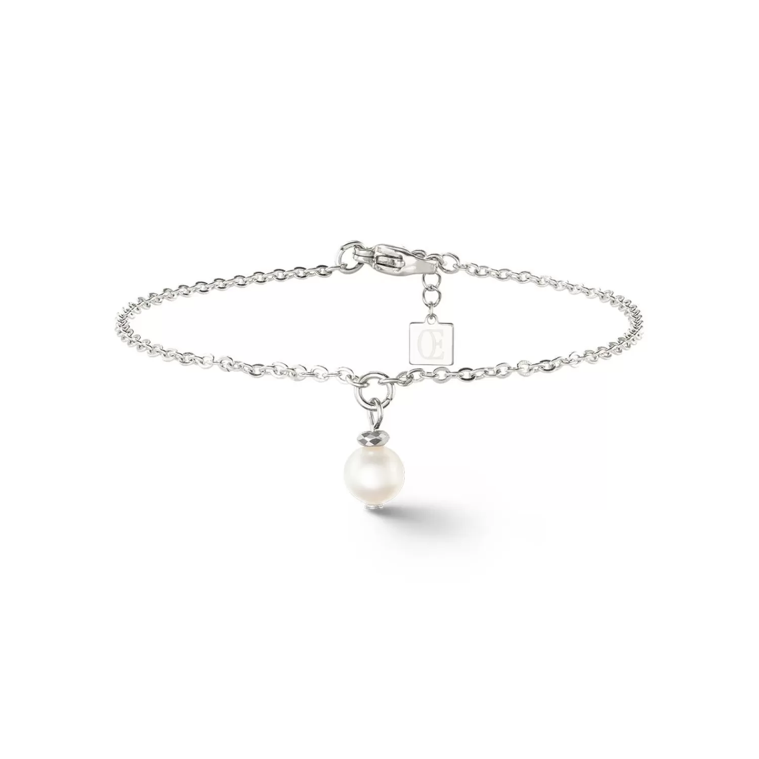 COEUR DE LION Solitär-Süßwasserperlen-Armband Silber- Hochzeit